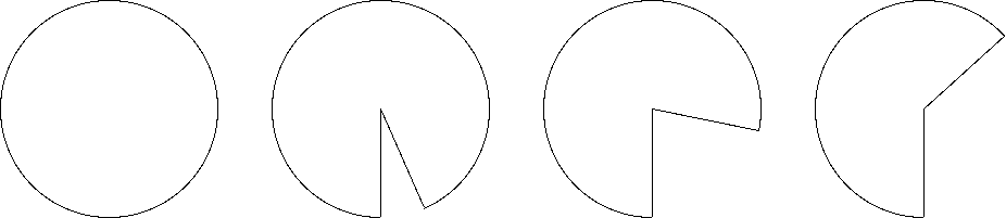 展開図で表した円錐空間