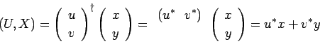 (U,X)= ((J\(Bbegin{array}{c} u(J\\(Bv (J\(Bend{array})^$B