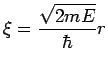 $B&N(J={\sqrt{2mE}/\hbar}r